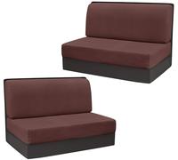 2 Pièces Housse Assise Canapé de Camping-Car, Extensible Housses de Dossier et Confortables Coussin de Rechange Protection Couvre pour Canapé (Color : #15, Size : 2 Backrest Cover+2 Bench Cover)