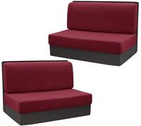 2 Pièces Housse Assise Canapé de Camping-Car, Extensible Housses de Dossier et Confortables Coussin de Rechange Protection Couvre pour Canapé (Color : #8, Size : 2 Backrest Cover+2 Bench Cover)