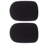 2 Pièces Housse de Microphone en Mousse Noire, Bonnettes Épaissies
