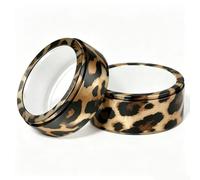 2 Pièces Housse de Protection Compatible avec Les bagues Oura Gen 4 (céramique) / Gen 3 (Horizon/Heritage) / Ultrahuman (Leopard Print, M(Size10-13))