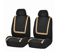 2 pièces Housse de Protection pour Sièges Avant pour Peugeot Bipper (2008+), Housse de Siège Avant de Voiture, Couverture de Siège Avant Auto,A-Beige