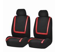 2 pièces Housse de Protection pour Sièges Avant pour Peugeot Bipper (2008+), Housse de Siège Avant de Voiture, Couverture de Siège Avant Auto,A-Red