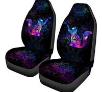 2 Pièces Housse De Sieges Auto Confort Siège Avant Housses Durable Housse Couverture Couvre Sieges Universel pour Bus Camion SUV Chat Lotus Galaxie