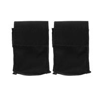 2 Pièces Housse Étanche en Tissu Oxford Noir Fenêtre Transparente | Conception Résistante à L'humidité, Rangement Sécurisé pour Batteries Lithium, pour Concerts et Musiciens