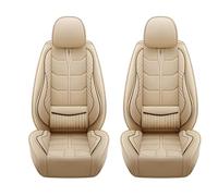 2 Pièces Housse Siège Voiture pour Mitsubishi Mirage 2012-2026, Résistant Aux Rayures Et Durable Protection Intégrale Facile à Nettoyer Protection Siège Avant,4 Beige