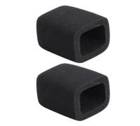 2 Pièces Housses Épaisses de Microphone en Éponge Carrée Noire | Protection L’humidité, Hygiène Renforcée, pour Interviews, Cours et Voix Dynamiques, Format Adapté