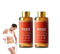 2 Pièces Huile Corporelle Raffermissante Magique, Après-Douche aux Ingrédients Naturels, Hydratante et Tonifiante, Améliore l’Élasticité et la Fermeté de la Peau, Soin Complet du Corps