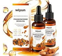 2 Pièces Huile Essentielle d'encens,60ml Frankincense Essential Oil Pure et Naturelle pour Visage, Diffuseur, Massage, Bain, Relax, Apaisant, Soins de la Peau