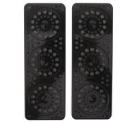 2 Pièces Humidificateur Rectangulaire Noir, Insert Régulateur D'humidité | Plastique et Mousse de Fleur, Format Compact, Compatible Cave Portable et Armoire, pour Étude Privée