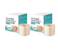 2 Pièces Hydrocolloid Roll For Wound Care, Medical Grade Hydrocolloid Roll With Self-Adhesive, Bed S-ore Bandages, Highly Absorbent For Burn, Blister, Acnes Care, Sterile And Waterproof (2in X 12ft)
