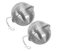 2 Pièces Infuseur à Thé Boule en Acier Inoxydable Maille Fine | Chaîne Allongée, Structure Amovible, pour Tasses et Théières, Usage Chaud et Nettoyage Facile