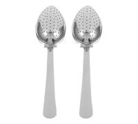 2 Pièces Infuseur à Thé en Acier Cuillère à Poignée Longue | Filtre Réutilisable, Forme Cuillère Argentée, Usage Bureau Cuisine, Solution Polyvalente pour Feuilles