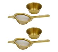 2 Pièces Infuseur à Thé, Maille Fine, Poignée Ergonomique | Tisanes et Mélanges, Repose-bec Anti-goutte, Usage Maison ou Bureau, avec Coupelle