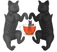 2 Pièces Infuseur de Thé Filtre de Thé Boule à Thé Passoire a Thé Réalisé en Silicone pour Feuilles de Thé en Vrac Thé de Jardin Thé de Pique-Nique Théière Bouteille Mug Tasse