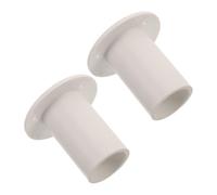 2 pièces Insert d'Échelle de Ponton Pliable 32mm en Nylon Blanc | Surface Texturée Antidérapante, Améliore la Friction, Compatible Systèmes d'Échelle Marine