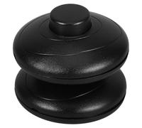 2 Pièces Interrupteur à Pédale Rond en Plastique Noir | Commande au Pied en Ligne, Bouton Poussoir Marche Arrêt, pour Éclairage D’atelier et Appareils Cordés