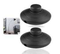 2 Pièces Interrupteur à Pied Rond 250V / 5A, Interrupteur à pédale pour Lampe Inline 2 ou 3 Fils pour le contrôle marche-arrêt de la lumière LED - pour Sol et Table, Remplacement et Réparation, Noir