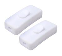 2 Pièces Interrupteur Bipolaire Interrupteurs à Bascule Bi-Polaires 230V pour Lampe Inline 2 ou 3 Ligne Interrupteurs Intermédiaires pour Petits Appareils,Lampes de Bureau et de Chevet