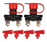 2 Pièces Interrupteur De Déconnexion De Batterie,Isolateur Principal De Batterie Dc 12v 24v,Interrupteur De Coupure De Courant Pour Voiture Marine,Bateau,Camping-Car,Vtt,Camion,Véhicule