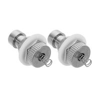 2 Pièces Interrupteur de Pédale D'effet Guitare Électrique | Remplacement pour Pedalboard et Pédale D'effet, Base Acier Galvanisé, Patin Antidérapant, Micro-interrupteur