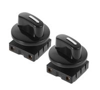 2 Pièces Interrupteur de Vitesse Rotatif 4 Positions 13a 125v | ABS Noir, avec Bouton de Commande, Remplacement Simple, pour Ventilateurs de Plafond et Appareils Puissants