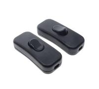 2 Pièces Interrupteur Lampe de Chevet,Interrupteurs à Bascule Bi-Polaires 2A 250V,Interrupteur 2A Bipolaire Noir,Interrupteur Bipolaire pour Lampe Inline 2 Ligne,pour Lampes de Bureau et de Chevet