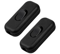 2 Pièces Interrupteur Lampe de Chevet,Interupteur,Interrupteur Noir,Interrupteur Lampe,Interrupteur Bipolaire,Interrupteur Lampe de Chevet Noir,pour Lampe de Table,Lampe de Chevet,60x26x15(Noir)