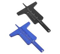 2 Pièces Jauge de Profondeur des Pneus, Règle en Aluminium | Vernier Compact, Contrôle Précis de L’usure, Atelier et Garage, Utile pour Pneus de Véhicule et Atv Couleur Aléatoire