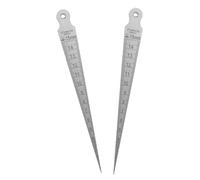 2 Pièces Jauge D'épaisseur 0-15mm, Lecture Double Échelle | Marquages Nets, Contrôle Rapide des Jeux, pour Réglages de Guitare et Usinage Précis