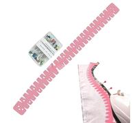 2 Pièces Jauge Ourlet Pour,Règle Ourdissage Résistante À La Chaleur, Outil Silicone Souple, Outil Silicone Flexible Avec Échelle Courbée Pour Ourlets Tissu Pantalon Et Vêtements