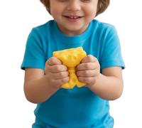 2 pièces Jaune Gros fromages à Presser rebondissant Fromage Squishys Jouet 2.76x2.76 en léger pour Enfants Cadeaux de fête pour Adultes