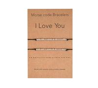 2 Pièces Je T'aime Bracelets De Code Morse Pour Les Femmes Couples Amitié Soeur Correspondant Relation,Bracelet de Saint Valentin de Morse Code Cadeau de Bracelet de Famille d'Amitié de Couple