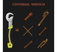 2 Pièces Jeu De Clés Mixtes,Clés Réglables Serre-Ecrou,Clé Mixte 6 A 32,Clé Universelle,Vis Pour Réparer Ou Remplacer Des Appareils,Pour Plomberie,Machine,Jardin,Cuisine,Voiture