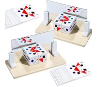 2 Pièces Jeu de Cubes Miroirs en Bois - Jeu Éducatif de Logique, Développement Spatial et Mémoire, Jouet Montessori pour Enfants et Adultes