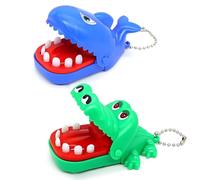 2 Pièces Jeu de Petites Dents de Crocodile Requin pour Enfants, Jeu de Dentiste de Crocodile Mordant Les Doigts, Jouets drôles,Crocodile Jouet, Jeu de Petites Dents de Crocodile,croc dentiste