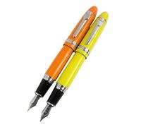 2 pièces Jinhao 159 gros styloires en 2 couleurs (orange, jaune) avec pochette transparente