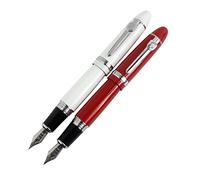2 pièces Jinhao 159 gros stylos en 2 couleurs (rouge, blanc) avec pochette transparente