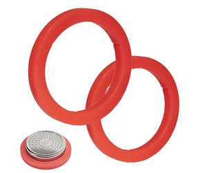 2 Pièces Joint de Groupe en Silicone pour Machine à Expresso E61 Gaggia Bianchi Ascaso Classic Faema E91 E98, Ø 73 x 57 x 8 mm, Étanchéité Améliorée, Joint Torique Amélioré, Gasket Durable