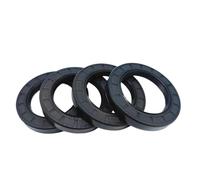 2 Pièces Joint Huile 19mm x 32mm x 4mm, TC Double Lèvre avec Ressort, Noir