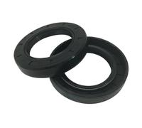 2 Pièces Joint Huile 34mm x 55mm x 6mm, TC Double Lèvre avec Ressort, Noir