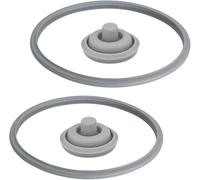 2 Pièces Joints D'étanchéité de Rechange de Autocuiseur Compatible avec WMF + 2 Valves Indicatrices de Cuisson Ø3 cm, Compatible avec les Autocuiseurs WMF Perfect & Perfect Plus(3L, 4,5L, 6,5L, 8,5L)