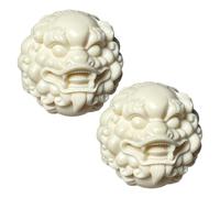 2 Pièces Jouet à à Main - Balle de Baoding en Forme de Ligne Balle de Collector pour Soulager Le Stress | Navetteurs, École, Bureau, Adultes, Personnes âgées, 1,77 x 1,77 pouces, 140 g, Bois