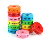 2 Pièces Jouet éducatif Mathématiques Rouleau, Jouets d'apprentissage D'arithmétique Magnétique, Enfants Blocs Numériques