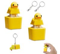 2 Pièces Jouets Anti-Stress Canard Qui Cancane Porte-clés, Porte-clés Canard Qui Couine, Porte-clés Sensoriels à Cliquet, pour Soulager Le Stress Et L'anxiété, Jouet Sensoriel Amusant 1PCS