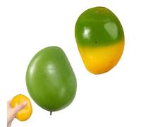 2 Pièces Jouets Squishy Mini Mango Mignons, Squishy Soft Mango, Sensorielles Fidget Boules Squeeze Boules À Presser Jouets Anti-Stress, Jouet À Presser pour Enfant Et Adultes,8,5x5,5 Cm
