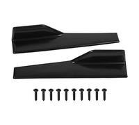 2 pièces Jupes latérales à Bascule s'adapte aux véhicules universels Noir extérieur côté extérieur Ligne inférieure Extensions Panneau séparateur lèvre Kit Corps Bas de Caisse+Jupe latérale Universel