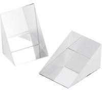 2 pièces K9 verre optique Angle droit isocèle prisme enduit réfléchissant la lumière réfraction réflexion expérience composant physique optique outil d'enseignement élément de précision