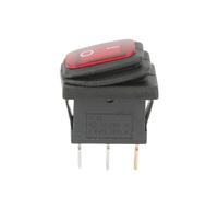 2 pièces KCD1 220V lumière LED 10A 250V AC ON OFF 2/3 Position 2/3 broches voiture tableau de bord bateau Marine étanche interrupteur à bascule(Red ON OFF,3 Pin With Light)