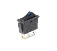 2 pièces KCD3 interrupteur à bascule marche-arrêt 2 positions 3 broches équipement électrique avec interrupteur d'alimentation à lumière de point 16A 250VAC/ 20A 125VAC (Color : Blue)