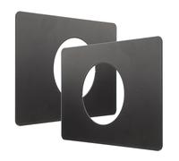 2 Pièces Kit de Renforcement de Porte D'entrée en Acier Inoxydable | Plaque de Protection, Finition Brossée Lisse, pour Portes Métalliques et Intérieures, Installation Rapide